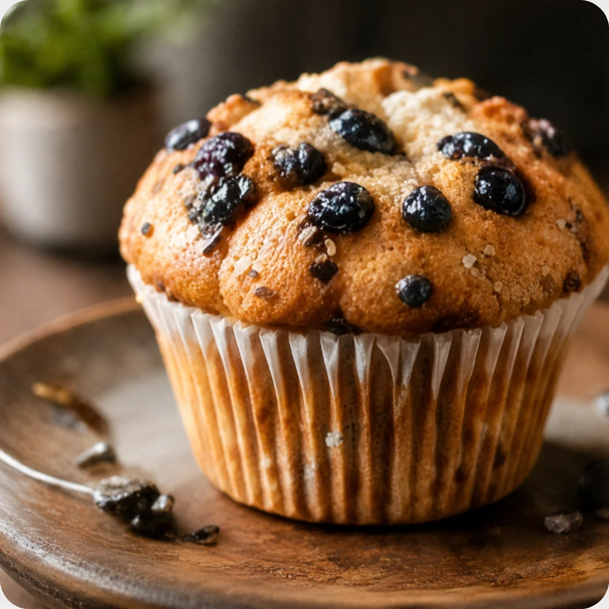 Blueberry Muffin Artesanal fresco do forno
